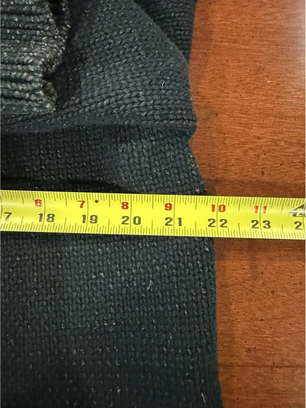 Banana Republic Black Ribbed Knit Crew Neck Button-Front Cardigan Sweater XL